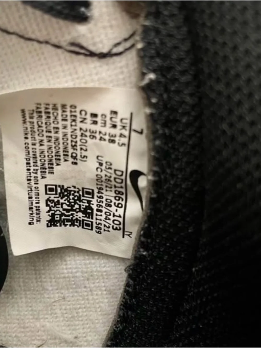 Nike Black and White High-Top Sneakers